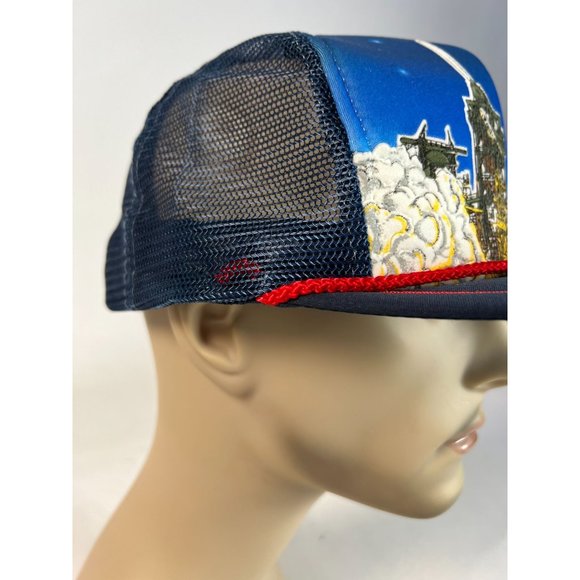 Kandi Tops NASA Kennedy Space Center Mesh Back Trucker Cap OS Adjustable Blue - Picture 11 of 16